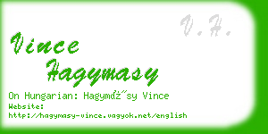 vince hagymasy business card